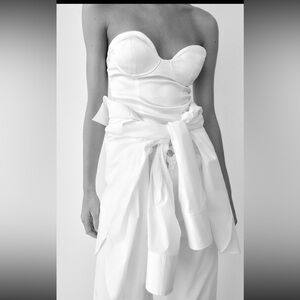 zara satin effect bodysuit